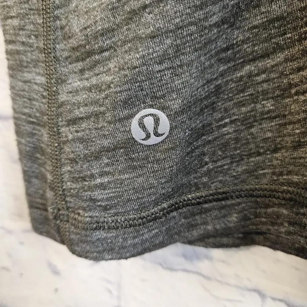 Lululemon Slay The Studio 2-In-1 Tank Gray Marled Athletic Size 4